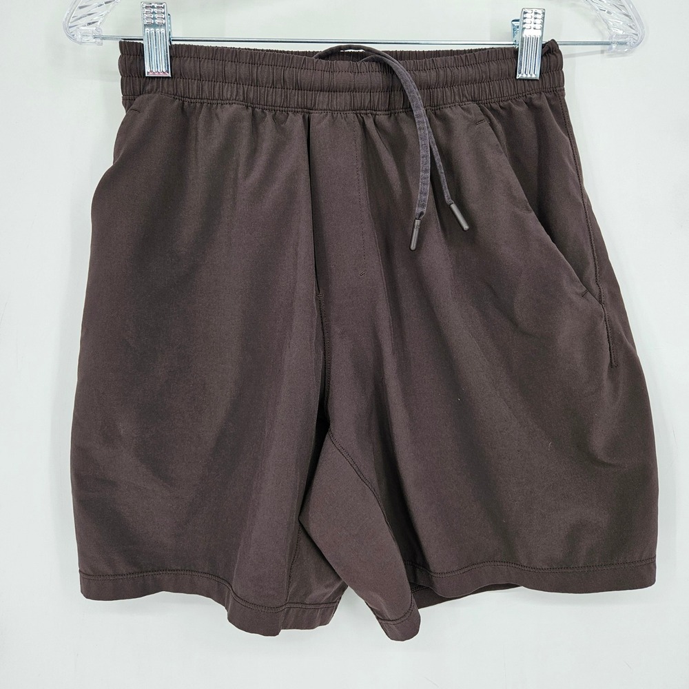 Lululemon Shorts Mens Small Pace Breaker Running Activewear Training Brown